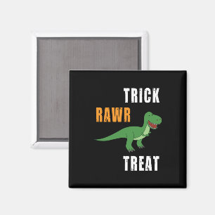 Imã Trick Rawr Treat Cute Halloween Tyrannosaurus Rex