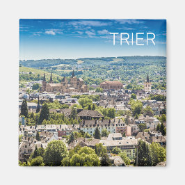 Imã Trier Cityscape Panorama Moselle Alemanha Souvenir