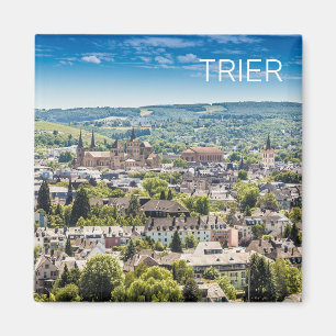 Imã Trier Cityscape Panorama Moselle Alemanha Souvenir