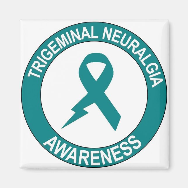 Imã Trigeminal Neuralgia Bolt Ribbon (Frente)