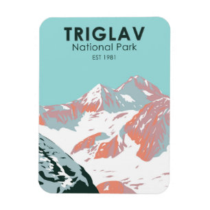 Ímã Triglav National Park Monte Triglav Eslovênia