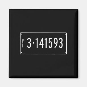 Imã Trigonometria Geométrica Da Placa Do Número Pi-Day