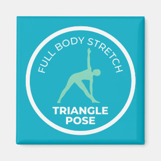 Imã Trikonasana Pose da Triângulo • Alongamento Corpor