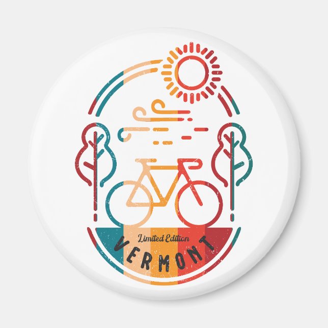 Imã Trilha de Bike de Vermont (Frente)
