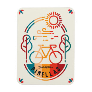 Ímã Trilha de Bike Pinellas Retro