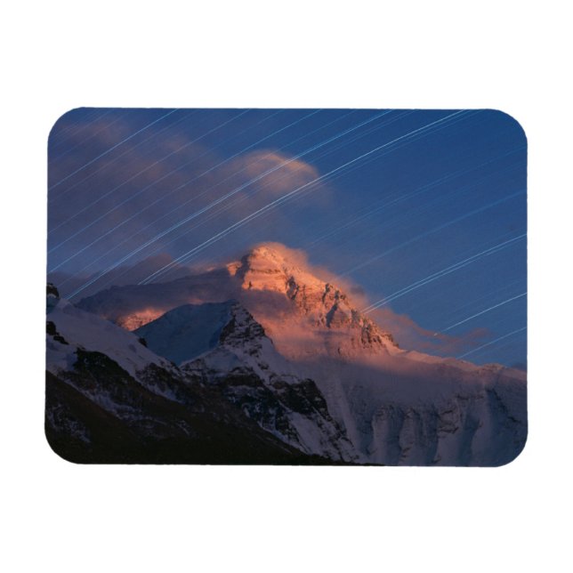 Ímã Trilha de Estrelas | Mt. Everest Tibete, China (Horizontal)
