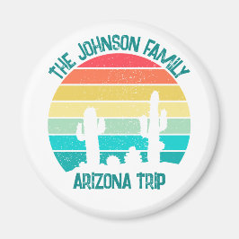 Imã Trilha do Deserto da Arizona Sunset Cactus Persona