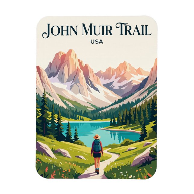 Ímã Trilha John Muir EUA (Vertical)