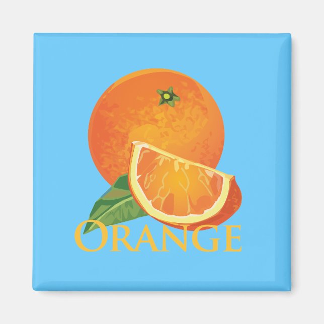 Imã Trilha laranja e laranja (Frente)