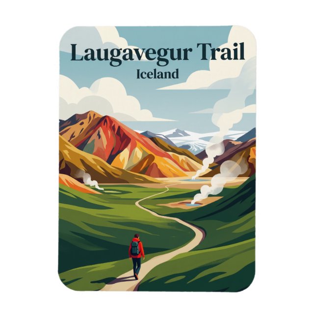 Ímã Trilha Laugavegur Islândia (Vertical)