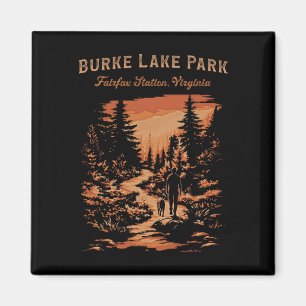 Imã Trilha para caminhada no Burke Lake Park Fairfax S