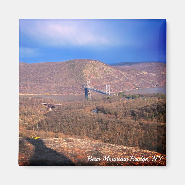Imã Trilha Popolopen Vista da Bear Mountain Bridge (Frente)