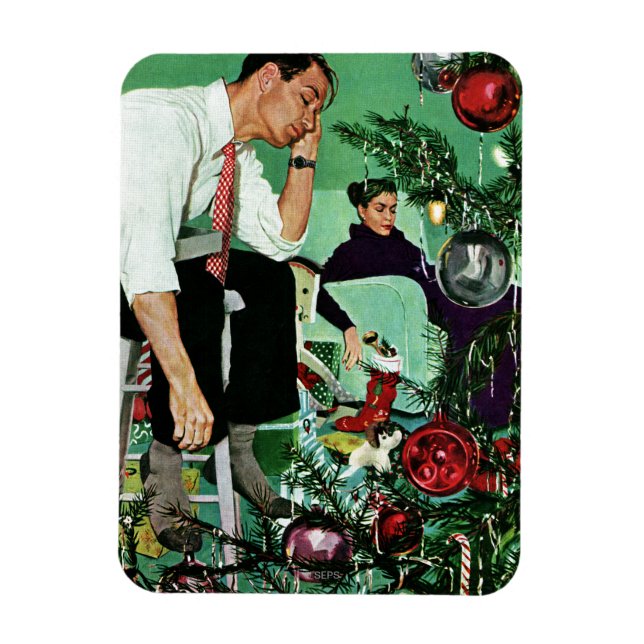 Ímã Trimando a árvore (Vertical)