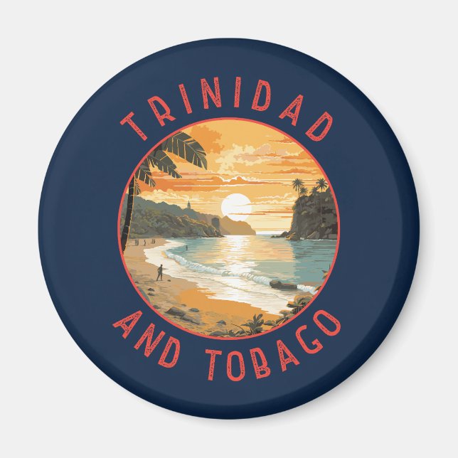 Imã Trinidad e Tobago Caribe o Círculo em Dor (Frente)