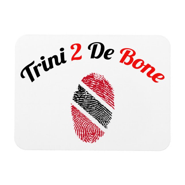 Ímã Trinidad e Tobago Trini 2 De Bone (Horizontal)