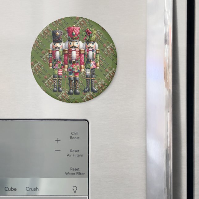 Imã Trío de Cascanueces Navideños con Parche de Fantas (In Situ (Fridge))