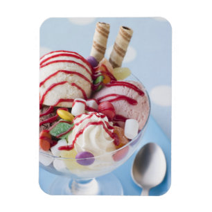 Ímã Trio do sorvete e do Sundae doce