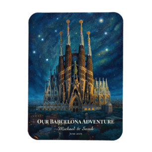 Ímã Trip Personalizada de Barcelona   Sagrada Família