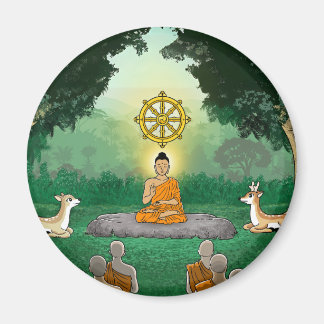 Imã Triple Gems: Buda, Dharma, Sangha Magnet