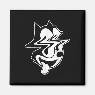 Imã Trippy Felix Cat Blackwork