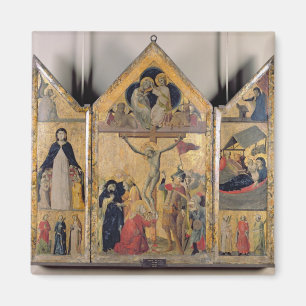 Imã Triptych com Cenas da Vida do