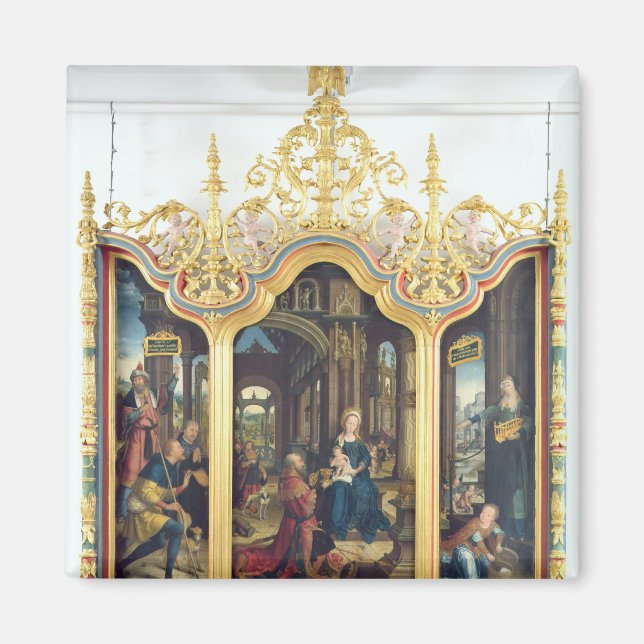 Imã Triptych da Adoração do Cristo (Frente)