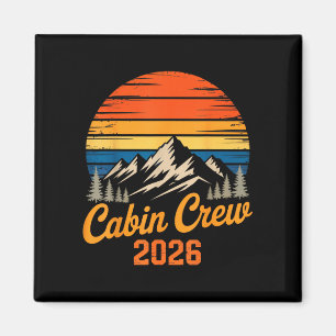 Imã Tripulação de cabine 2026 pôr do sol montanha retr