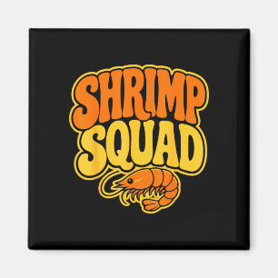 Imã Tripulação de camarão pescador frutos do mar esqua