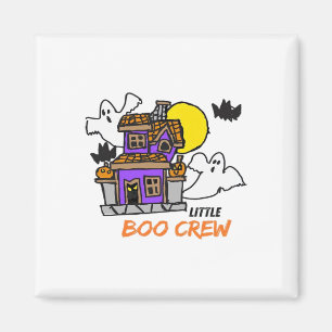 Imã Tripulação Pequena Boo Desenhada à Mão Halloween