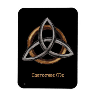 Ímã Triquetra (Brown/prata)