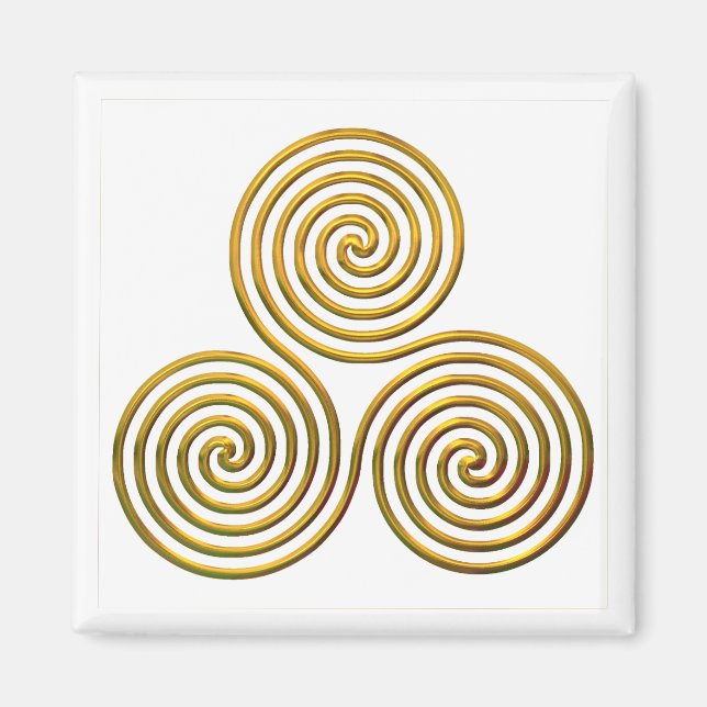 Imã Triskele-gold (Frente)