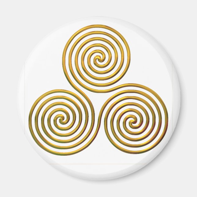 Imã Triskele-gold (Frente)