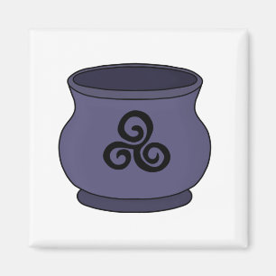 Imã Triskele Triskelion Triple Spiral Cauldron