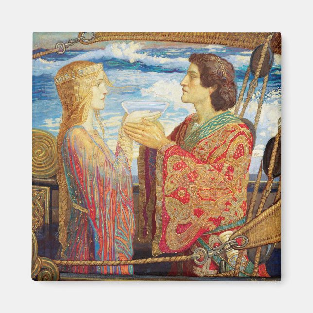 Imã Tristan e Isolde, c. 1912 por John Duncan (Frente)