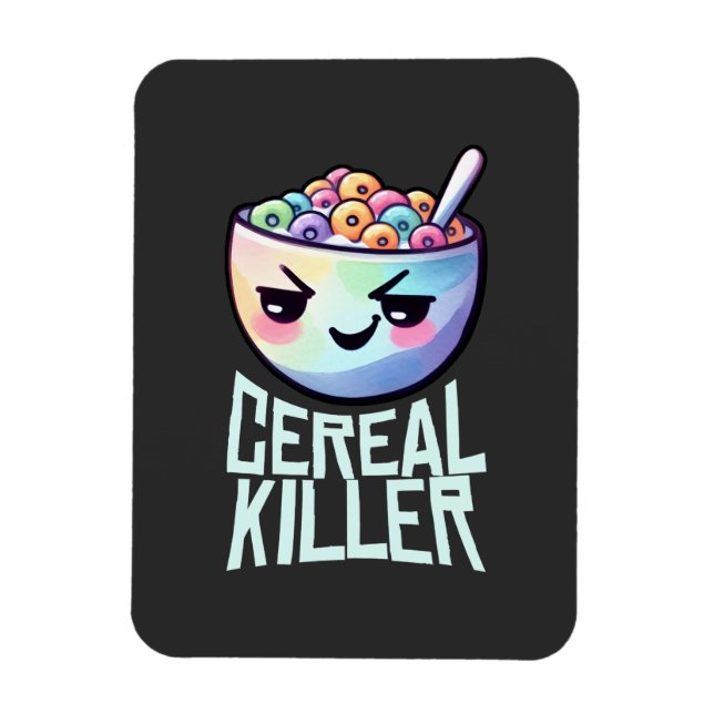 Ímã Trocadilho de café da manhã da Killer Cereal (Vertical)
