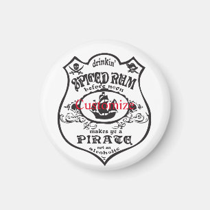Imã Troço_Troço Do Troço De Bebida Pirata De Rum
