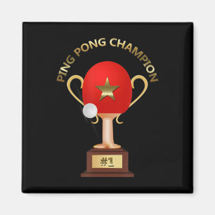 Imã Troféu de campeão de pinos de Tênis mesa