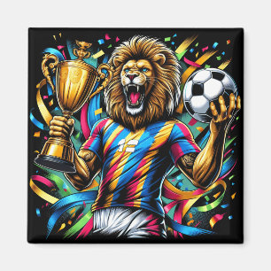 Imã Troféu de Futebol Campeão de Futebol Leão Vitória