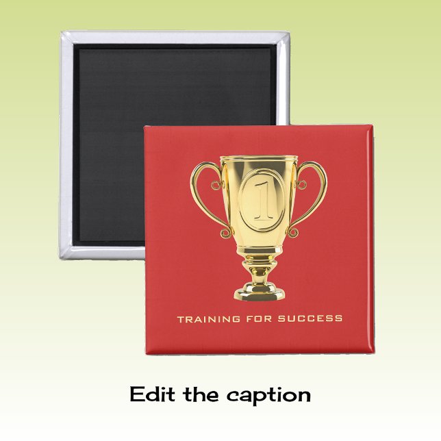 Imã Troféu de ouro de sucesso de treinamento vermelho (Criador carregado)