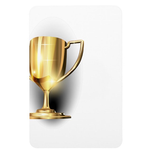 Ímã Troféu Dourado (Vertical)