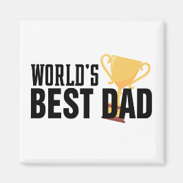 Imã Troféu mundial de tipografia do melhor Pai | Magne