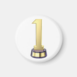 Imã troféu número um Dourado