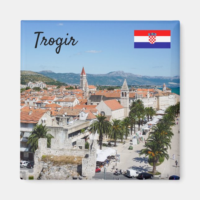 Imã Trogir seafront promenade - Dalmácia, Croácia (Frente)