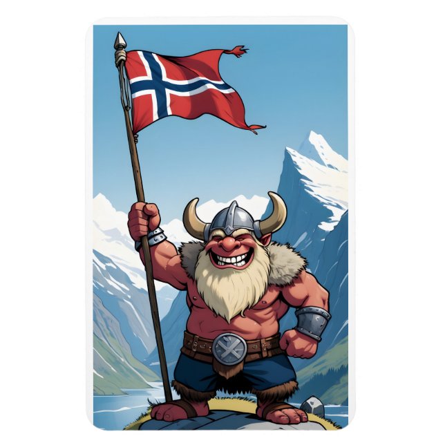 Ímã Troll norueguês (Vertical)