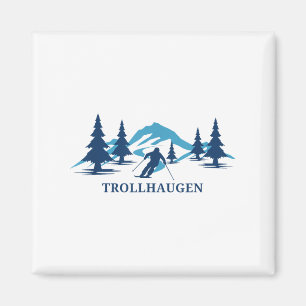 Imã Trollhaugen Wisconsin Ski Resort Skiier _1