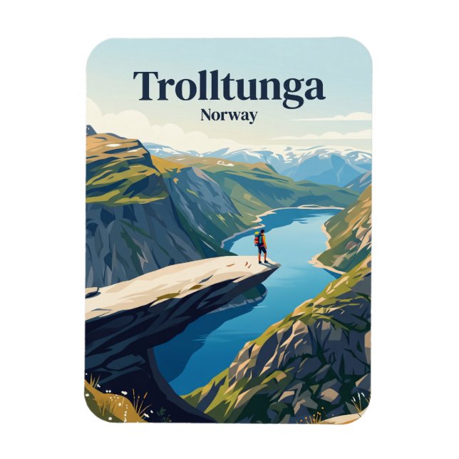 Ímã Trolltunga Noruega (Vertical)