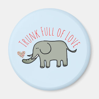 Imã Tromba Che Transborda Amor Elefante Fofo Rabiscado