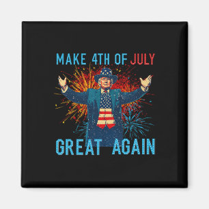 Imã Trombeta Engraçada Trump Faça 4 De Julho Ficar Óti