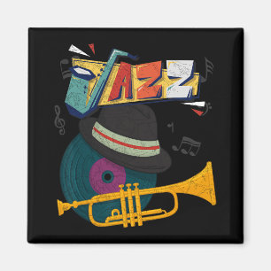Imã Trombetas de Jazz Retro Tocado Divertido Festival