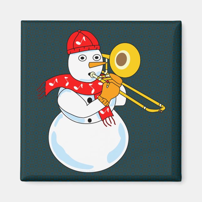 Imã Trombone Snowman (Frente)